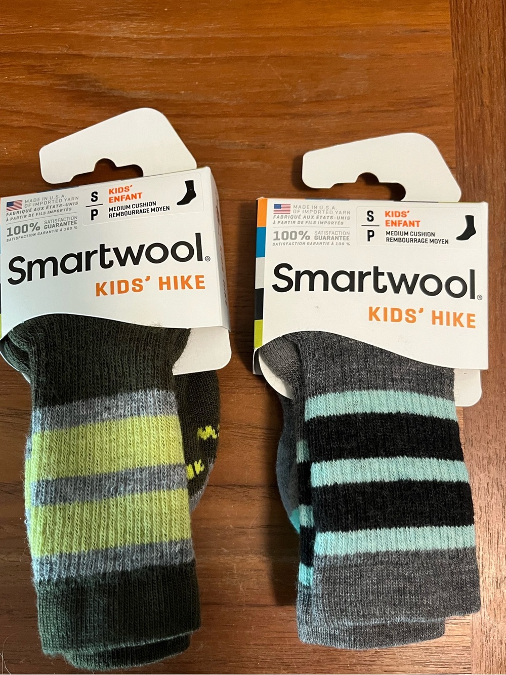 Smart Wool Kids Hike Socks (2 pair)
